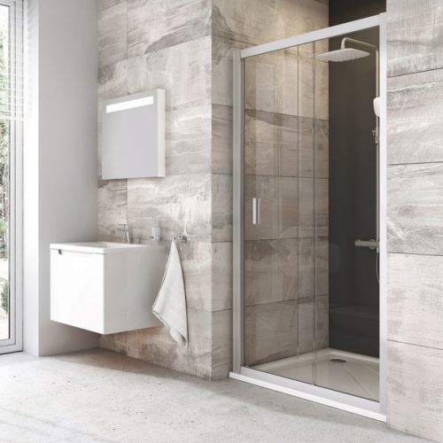 RAVAK Sprchové dveře BLIX BLDP2 120 bright alu+Transparent (0PVG0C00Z1)