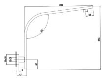 Sapho Sprchové ramínko, 329mm, chrom (1)