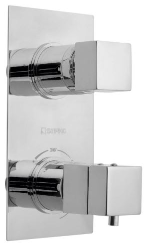 Sapho LATUS podomítková sprchová termostatická baterie, 2 výstupy, chrom