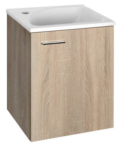 AQUALINE ZOJA/KERAMIA FRESH umyvadlová skříňka 40x50x32cm, dub platin (51048DP)