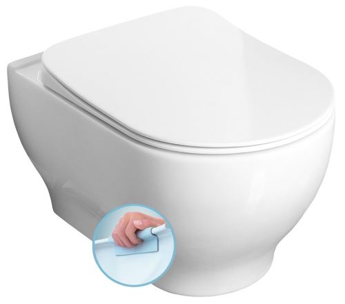 SAPHO GARCIA závěsné WC rimless, 36,5x52,5 cm (100514)