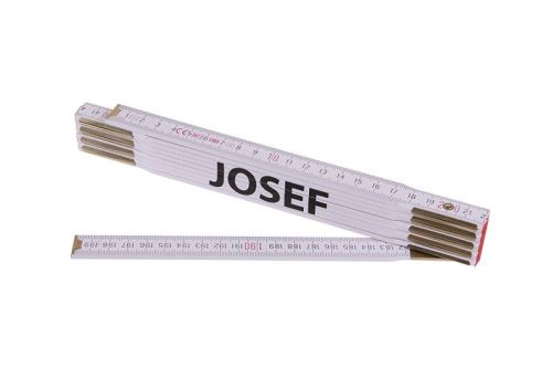Metr skládací 2m JOSEF (PROFI,bílý,dřevo) (13404)