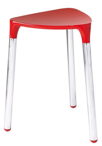 SAPHO YANNIS koupelnová stolička 37x43,5x32,3 cm, červená ( 217206 )