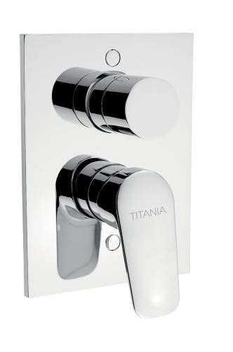 NOVASERVIS Vanová sprchová podomítková baterie s přepínačem Titania Pure, chrom (90350R,0)