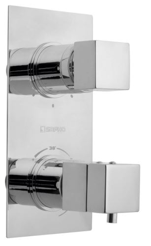 Sapho LATUS podomítková sprchová termostatická baterie, 3 výstupy, chrom