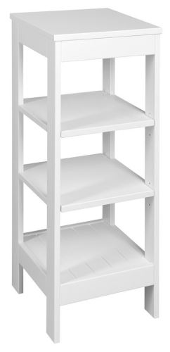 AQUALINE ETIDE policový regál 36x86x36 cm, bílá mat (ET086)
