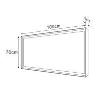 Sapho SORT LED podsvícené zrcadlo 100x70cm, matná černá (9)