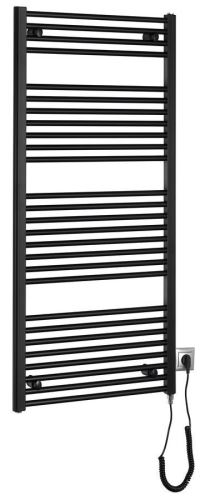 AQUALINE DIRECT-E elektrické otopné těleso rovné 600x1320 mm, 600 W, černá (ILE36TB)