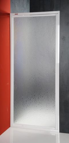 AQUALINE DJ sprchové dveře výkyvné 900mm, bílý profil, polystyren výplň ( DJ-C-90 )