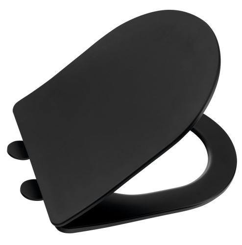 SAPHO PACO sedátko pro WC kombi, SLIM Soft Close, duroplast, černá (PCS1012B)