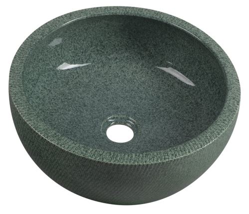 Sapho PRIORI keramické umyvadlo, průměr 42cm, zelená