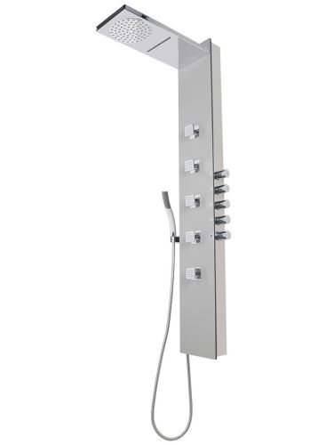 Polysan SOUL 200 termostatický sprchový panel nástěnný, 210x1500mm, aluminium