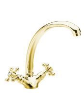 Reitano Rubinetteria ANTEA stojánková dřezová baterie, výška 265mm, zlato