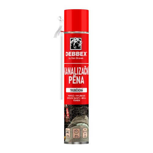 DEBBEX Kanalizační pěna – trubičková 750ml (40140KAN)