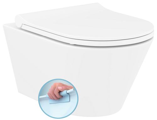 Sapho AVVA WC mísa závěsná rimless, 35,5x53 cm