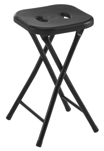 GEDY Koupelnová stolička, 26x45,5x26 cm, černá (CO7614)