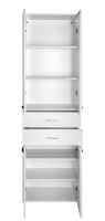 Aqualine ZOJA/KERAMIA FRESH skříňka vysoká se zásuvkami 50x184x29cm, bílá (1)