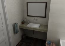 Sapho TAILOR rockstone deska 90x50 cm, provedení límce F (5)