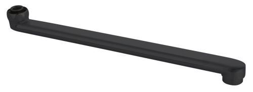 AQUALINE Výtokové ramínko k baterii, 220 mm, ploché, černá mat (43990B)