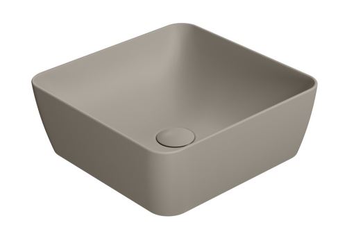 GSI SAND umyvadlo na desku 38x38 cm, tortora mat