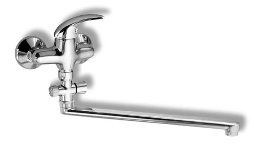 NOVASERVIS Paneláková baterie bez příslušenství 100 mm Metalia 55 chrom (55073/1,0)