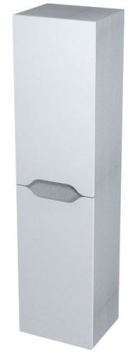 Sapho WAVE skříňka vysoká 35x140x30cm, levá/pravá, bílá/dub stříbrný