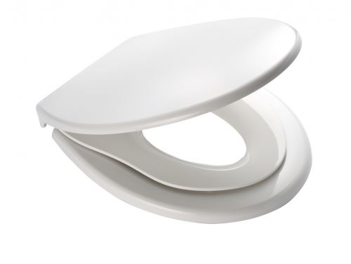 RIDDER WC sedátko s dětskou vložkou, soft close, PP termoplast - bílá (44,5 × 36,5 cm) (02119101 GENERATION)