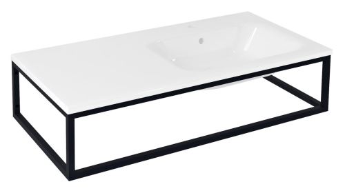 SAPHO SKA konzole pod umyvadlo/desku 100x22x51cm, černá mat (SKA810)