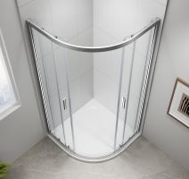 Polysan EASY LINE čtvrtkruhová sprchová zástěna 800x800mm, L/R, čiré sklo (1)