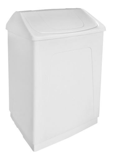 NOFER Odpadkový koš výklopný, 55 l, bílý plast ABS (14027)