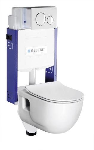 Sapho WC SADA závěsné WC BRILLA s podomítkovou nádržkou GEBERIT pro zazdění