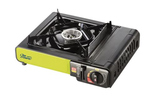MEVA Plynový vařič THUNDER DUAL na kartuše 227g a PB láhev, černo-zelený (UKP25003)