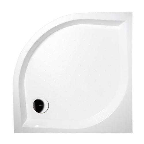GELCO BETA90 sprchová vanička z litého mramoru, čtvrtkruh 90x90x25cm, R550 (GB559H)