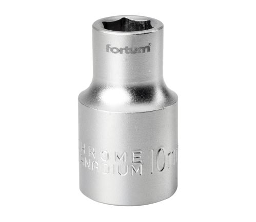 FORTUM Hlavice nástrčná 1/2", 10mm, L 38mm