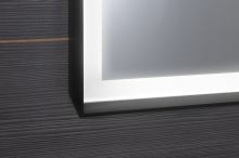 Sapho SORT LED podsvícené zrcadlo 100x70cm, matná černá (5)