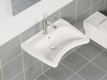 RAVAK Umyvadlo zdravotní Safe 600, s otvorem pro baterii, s přepadem (XJX01160006) (2)