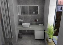 Sapho TAILOR rockstone deska 100x50 cm, provedení límce F (1)
