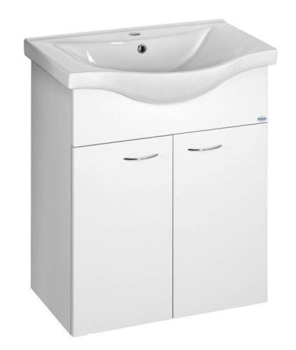 AQUALINE KERAMIA FRESH umyvadlová skříňka 60,6x74x33,7cm, bílá (50063A)