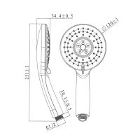 Mereo Ruční sprcha třípolohová 10cm (CB565C) (1)