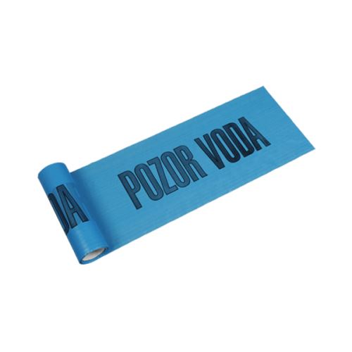 DEBBEX Výstražná fólie 30 cm × 0,08 mm, délka 100 m, modrá - VODA (B733BD)