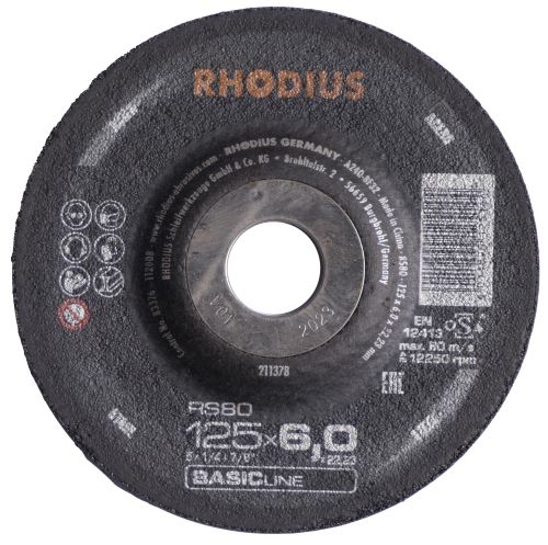 RHODIUS kotouč brusný RS 80 BASIC 125x6,0x22,23 (211378)
