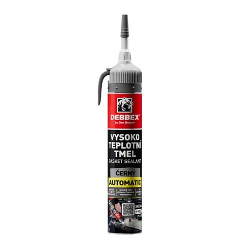 DEBBEX Vysokoteplotní tmel Gasket Sealant černý AUTOMATIC kartuše 200 ml, černá (32015A)