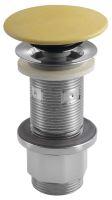 SAPHO Umyvadlová výpust 5/4“, click-clack, betonová zátka, žlutá (FG922) SAPHO Umyvadlová výpust 5/4“, click-clack, betonová zátka, žlutá (FG922)
