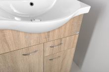 AQUALINE KERAMIA FRESH umyvadlová skříňka 60x74x33,7cm,dub platin (50066) (5)