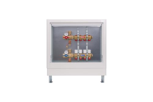 GIACOMINI Kompletní rozdělovač R553D se skříní 1" x 18 / 7 - skříň C (R553DKA27CZ)
