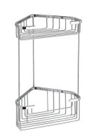 Gedy SMART dvoupatrová rohová police 200x325x151mm, chrom Gedy SMART dvoupatrová rohová police 200x325x151mm, chrom