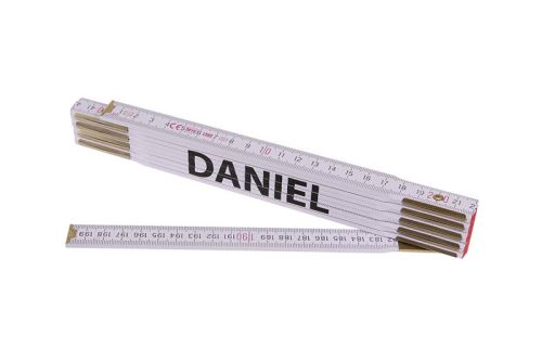 Metr skládací 2m DANIEL (PROFI,bílý,dřevo) (13426)