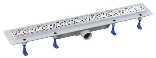 AQUALINE MARMI podlahový žlab s nerezovým roštem, L-710, DN50 (1702-70)
