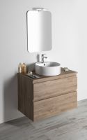 AQUALINE ALTAIR umyvadlová skříňka 77,5x60x45cm, dub emporio (AI380) (2)