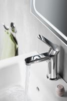 Bruckner SIEGER stojánková umyvadlová baterie bez výpusti, výška 150mm, chrom (914.002.1) (2)